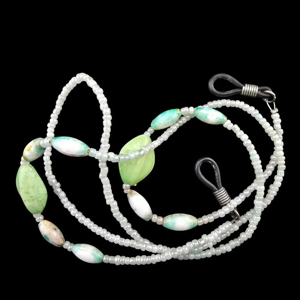 Set of 6 Beaded Eyeglass Chains Assorted Colors and Lengths Spring Fall Boho - Picture 6 of 8